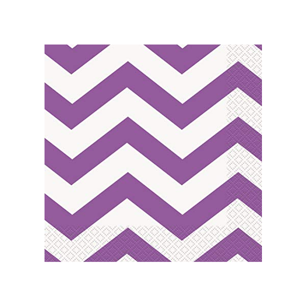 Beverage Napkins (16) - PURPLE