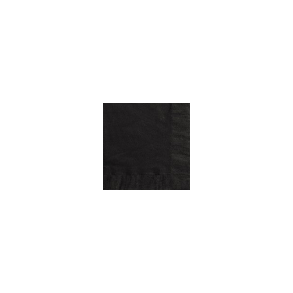 Black Velvet Beverage Napkins (50)