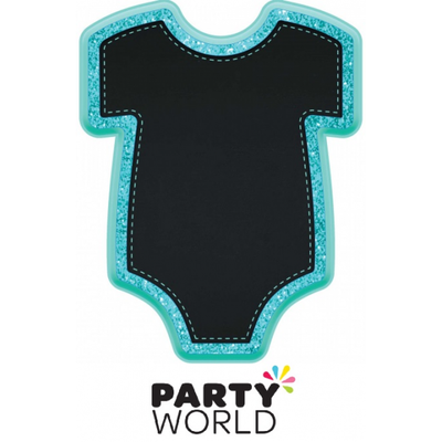 Baby Boy Bodysuit Shaped MDF  Chalk Board