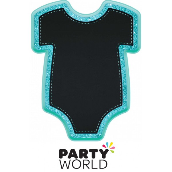 Baby Boy Bodysuit Shaped MDF  Chalk Board