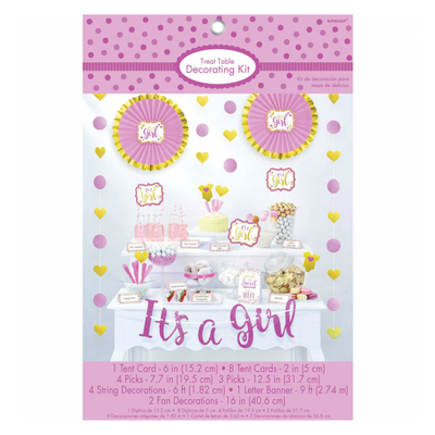 It's A Girl Baby Shower Room Decorating Kit