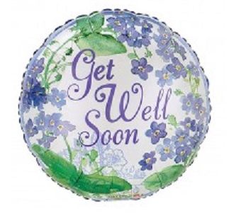 Get Well Soon Foil Shaped 46cm Balloon