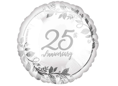 Foil Balloon 18" Happy 25th Anniversary