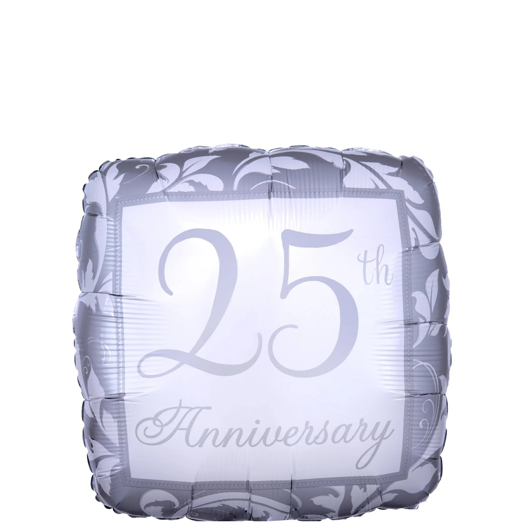 Foil Balloon Silver 25th Anniversary