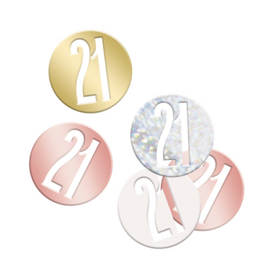 Rose Gold 21 Scatter Confetti image 0