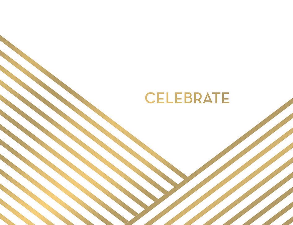Autograph Book Gold Celebrate image 0