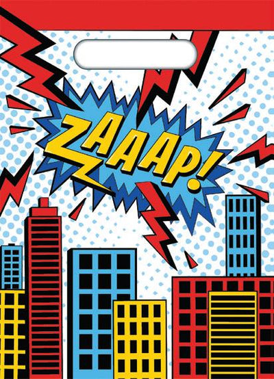 Superhero Party Bags 8pk image 0