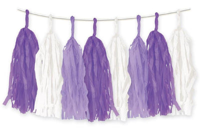 Tassel Garland Purple - 15 pk image 0