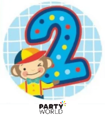 2nd Birthday Badge Blue