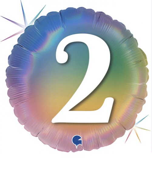 2nd Birthday Foil Balloon - 45cm