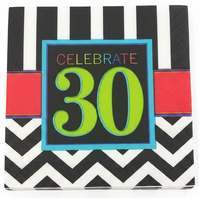 30th Celebration Beverage Napkins (16)