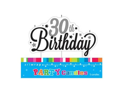 Happy 30th Birthday Candle
