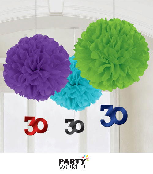 30th Birthday Fluffy Decorations (3)