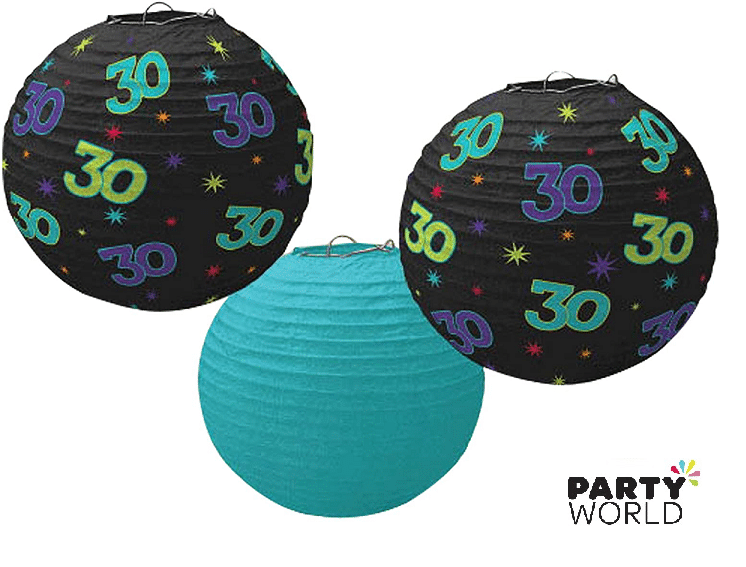 30th Birthday Whirls (5pk)