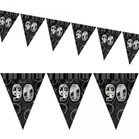 Birthday 90th Bunting Black/Silver