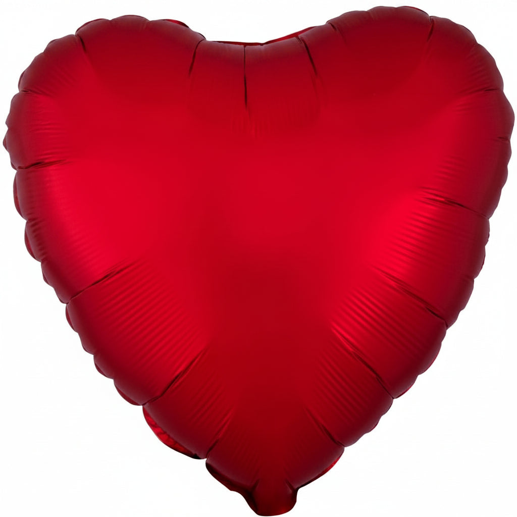 Foil Balloon Satin Luxe Sangria Heart