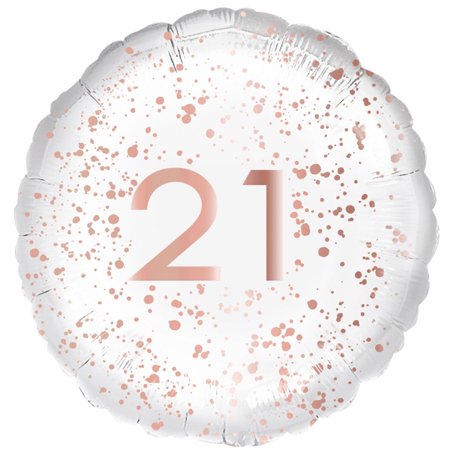 Foil Balloon 18"Happy Birthday Rose Gold Splatter 21 image 0