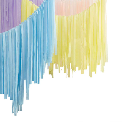 Pastel Ceiling Streamer Decoration image 0