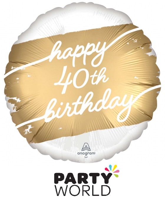 40th Birthday Sparkling JUMBO  71cm Foil Balloon