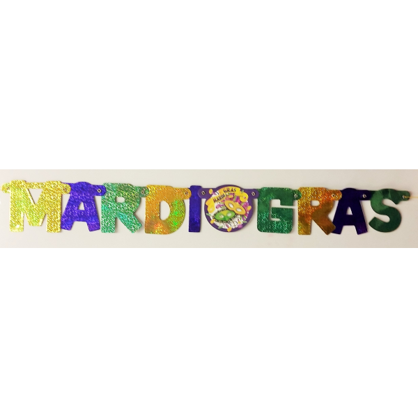 Mardi Gras Cutouts 16in (4pk) - STORE PICKUP ONLY, NOT FOR DELIVERY