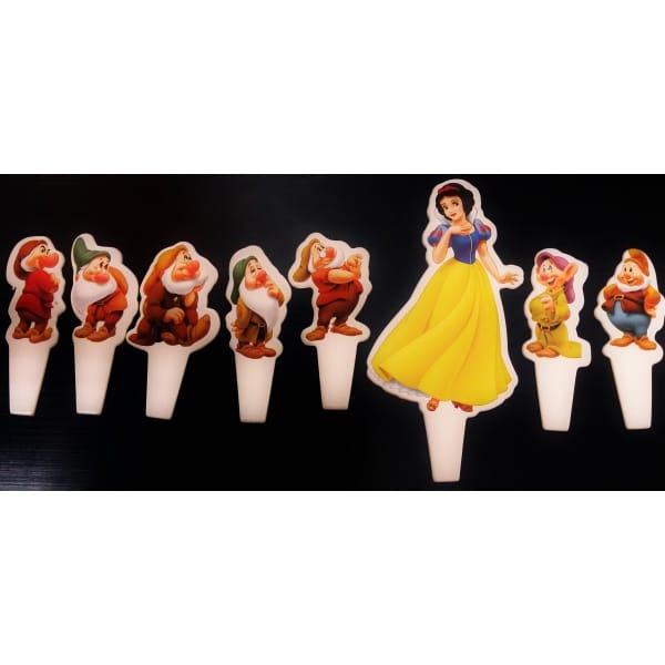 Snow White & the 7 Dwarf's Cupcake Toppers (8)
