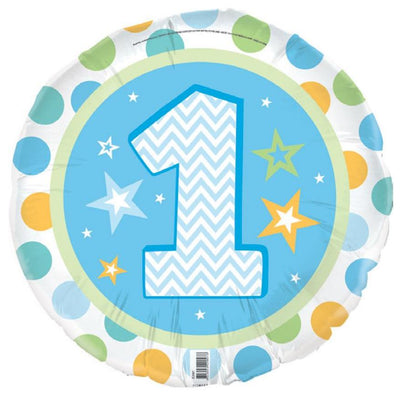 Foil Balloon - 1st Birthday Boy image 0