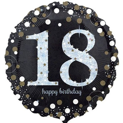 Foil Balloon 18th Happy Birthday - Sparkling image 0