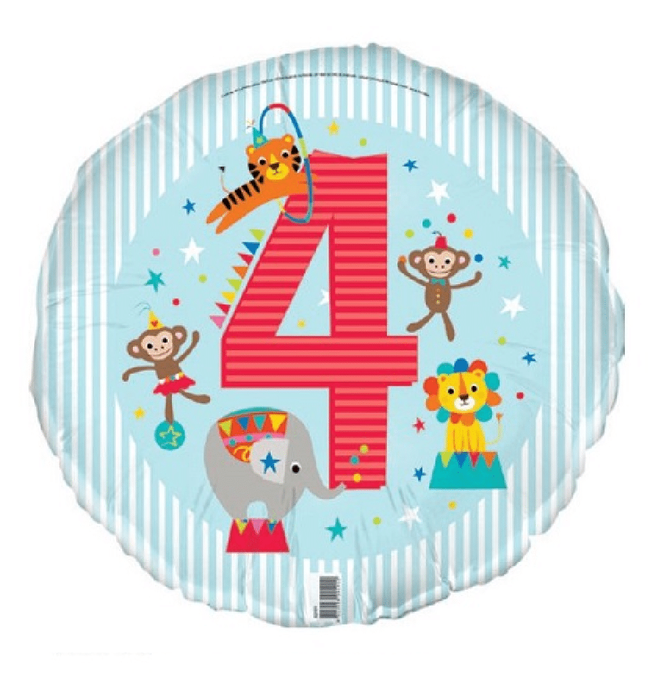 4th Birthday 45cm Foil Balloon