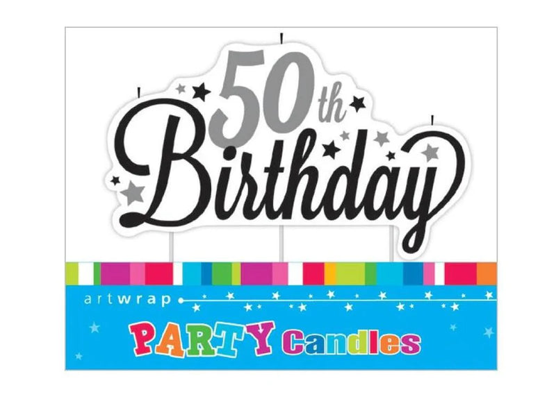 Happy 50th Birthday Candle