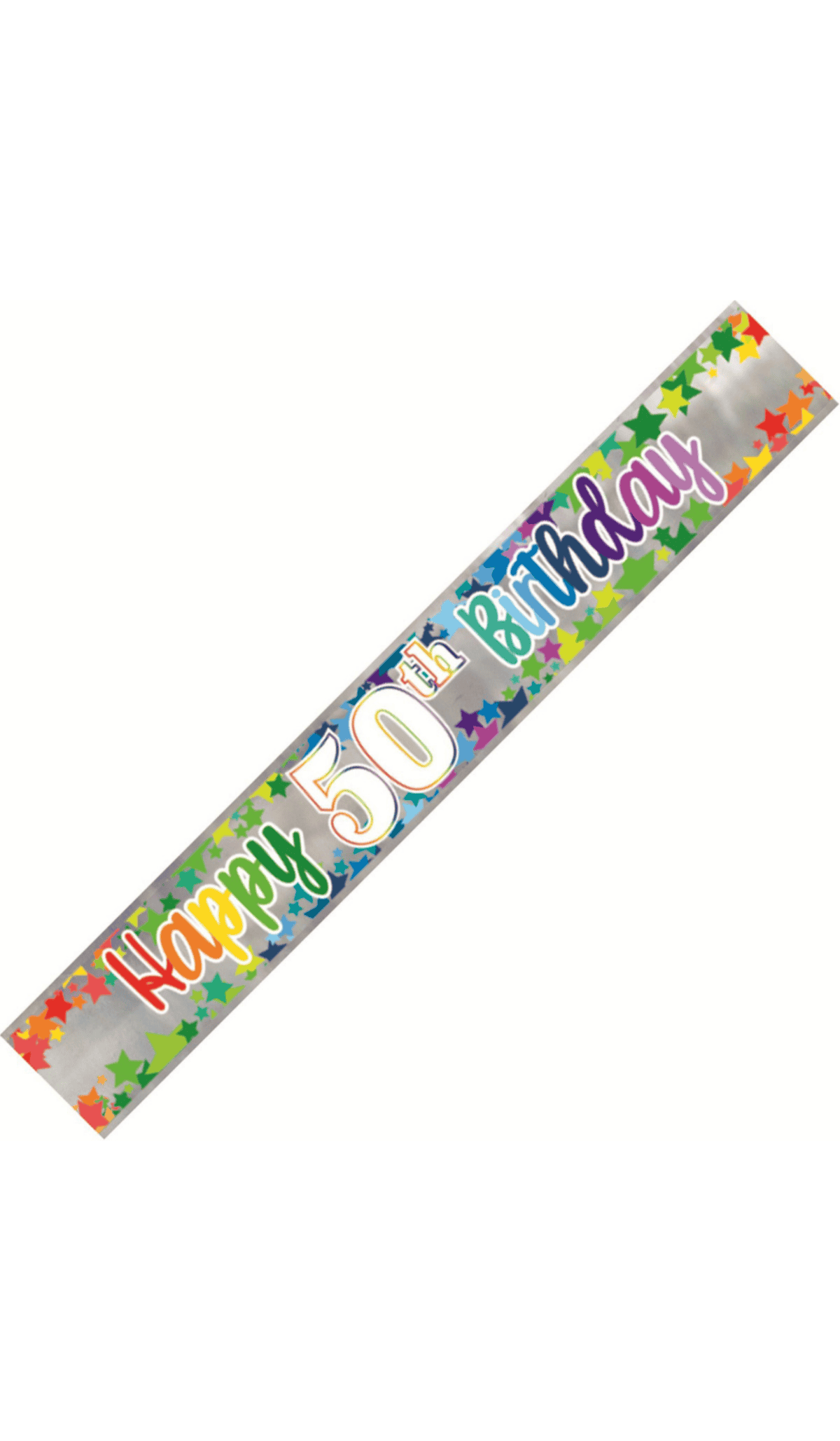 Banner Happy 50th Birthday - Stars