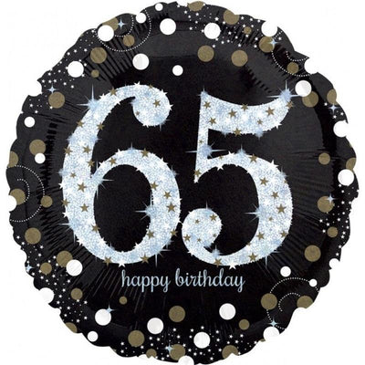 Foil Balloon 65th Birthday - Sparkles image 0