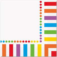 Rainbow Dots Luncheon Napkins (12)