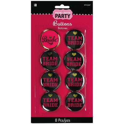 Team Bride Buttons 8pk image 0