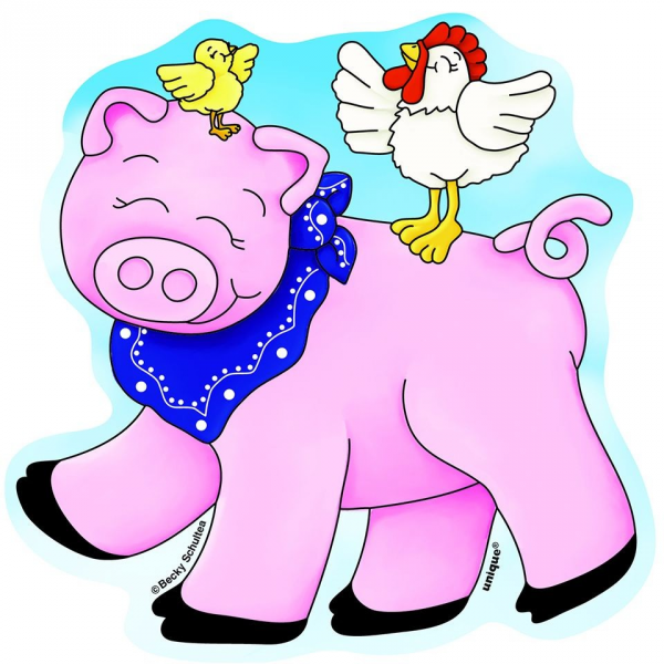 Farm Friends Cutouts 13cm (8pk)
