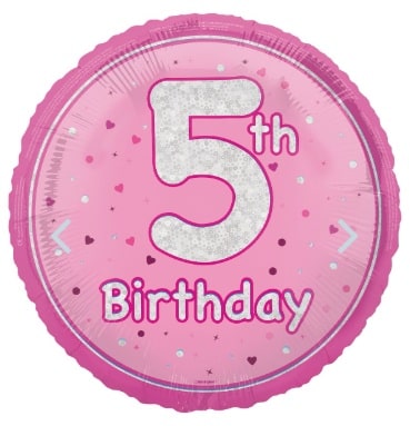 15th Birthday Pink Foil Balloon 45cm