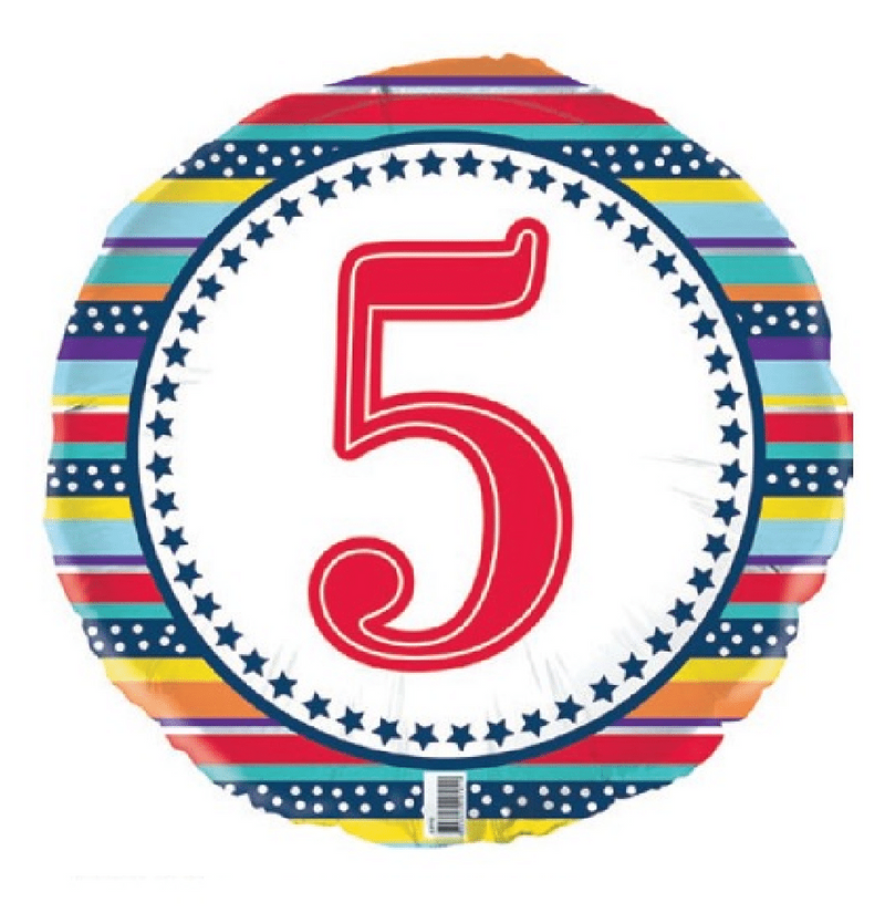5th Birthday Foil Balloon  (45cm)