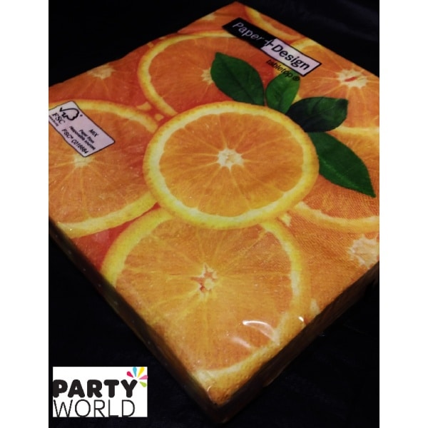Orange Luncheon Napkins (20)