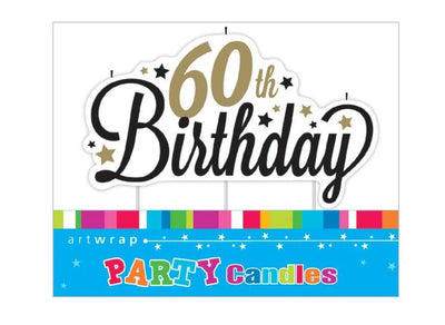 Happy 60th Birthday Candle