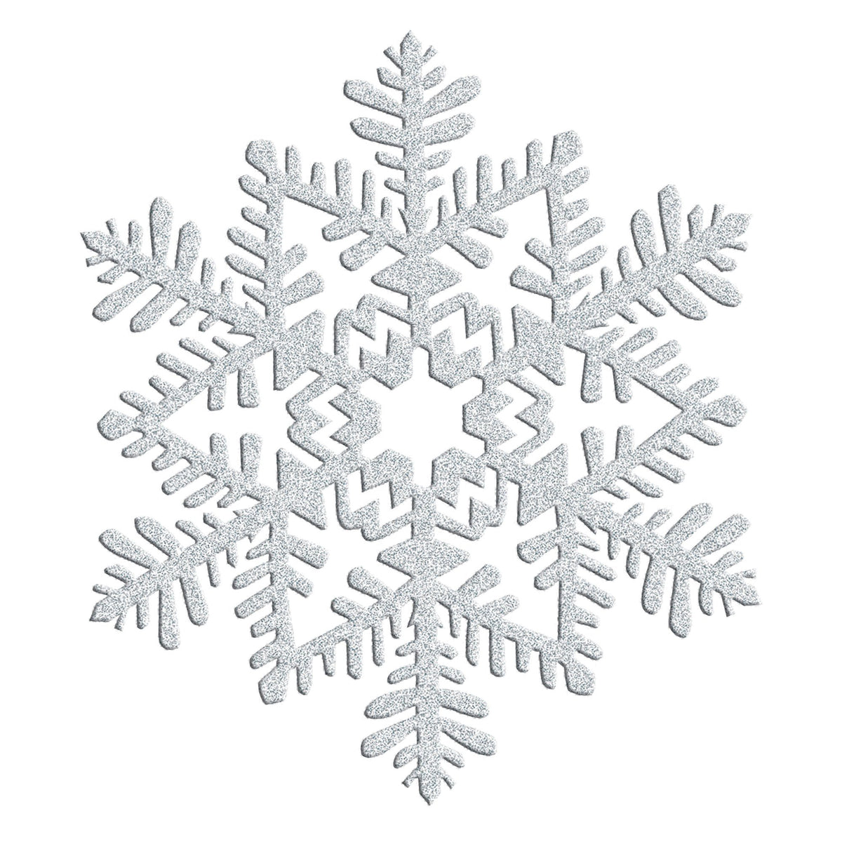 Snowflake Glitter Cut Outs - 20pk image 0