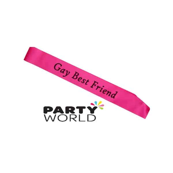 Gay Best Friend Pink Sash