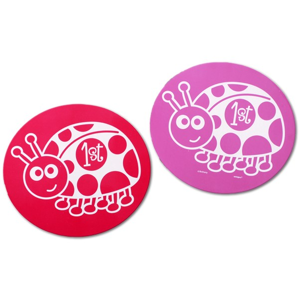 Pink Ladybug 1st Birthday Cutouts (10)
