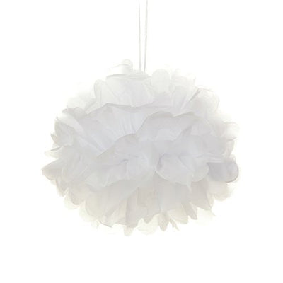 Tissue Paper Pom Pom 40cm - White image 0