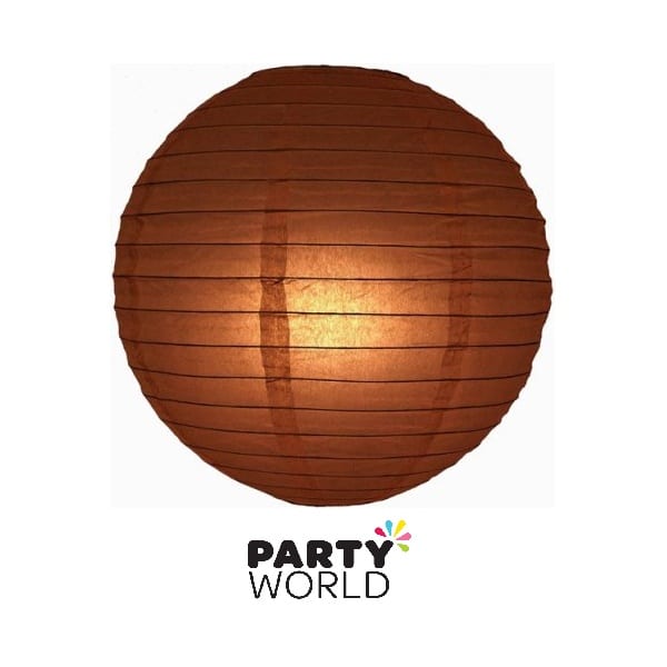 Paper Lanterns - Brown/Chocolate 12inch (3)