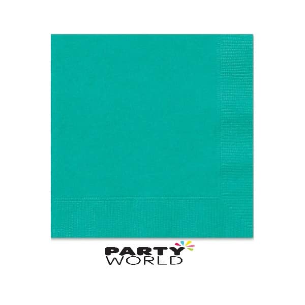 Caribbean Teal Luncheon Napkins (50)
