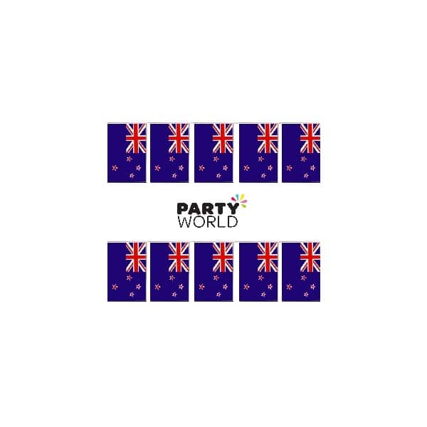 NZ Flag Bunting Banner (10 flags - 4m)