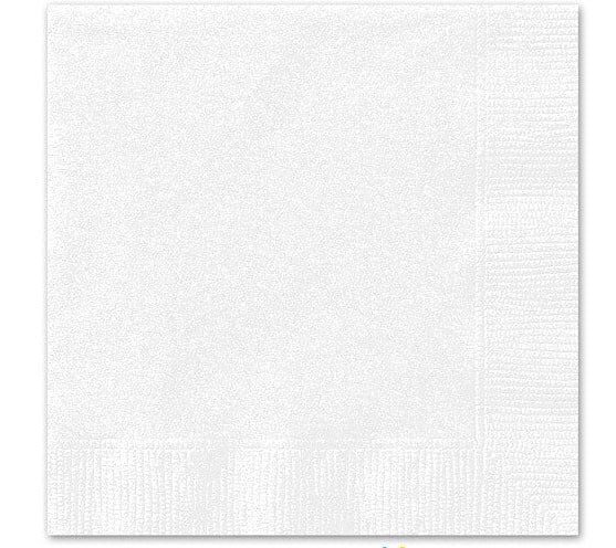White Value Beverage Napkins (20)