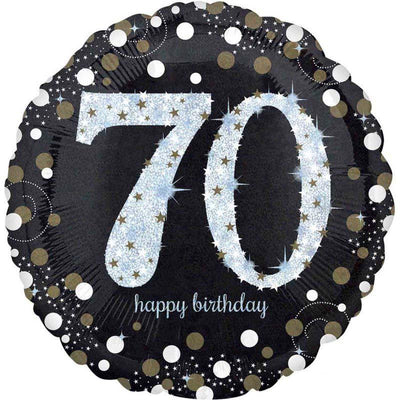 Foil Balloon 70th Birthday - Sparkling