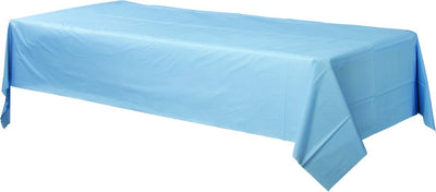 Plastic Table Cover Rectangle Pastel Blue image 0