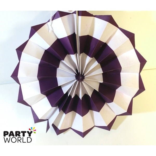 Turquoise Paper Fan 8inch (21cm)