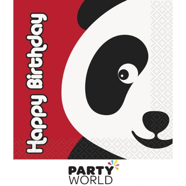 Birthday Panda Beverage Napkins (16pk)